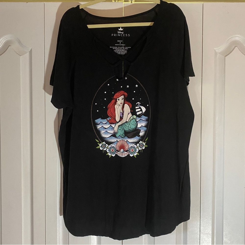 Torrid Disney Ariel Little Mermaid T-shirt 4X